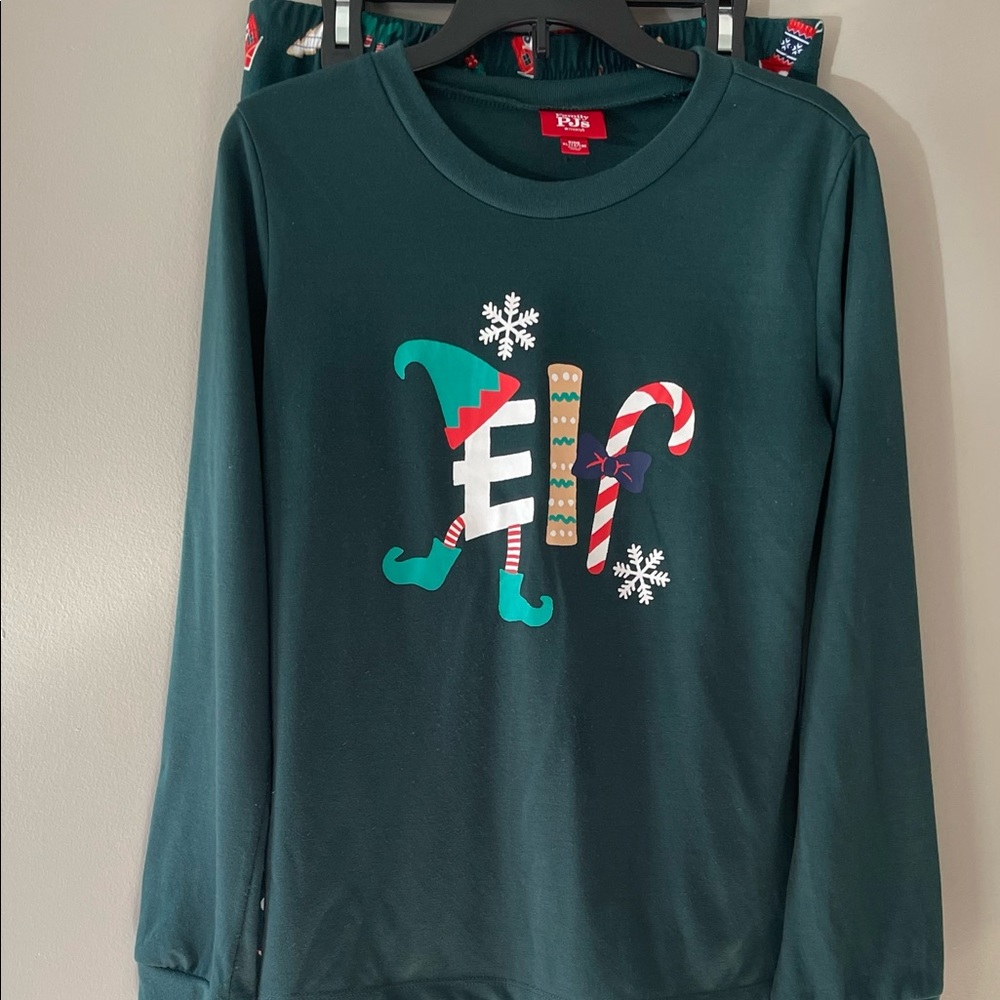 Elf Christmas PJ Set/Girls/Size XL (14/16)